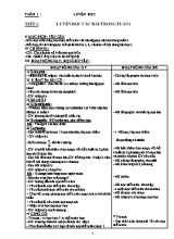 Giáo án ôn luyện buổi chiều Tiếng việt lớp 5 - Chương trình cả năm